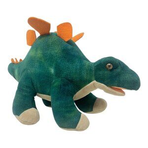 Build-A-Bear BAB Workshop Green Orange Dinosaur Plush Toy Stuffed Animal